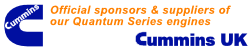 [Logo: Cummins, manufacturers of the Quantum Series marine engine]