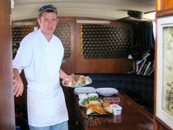 [Image: Chef and skipper Adam Wright]